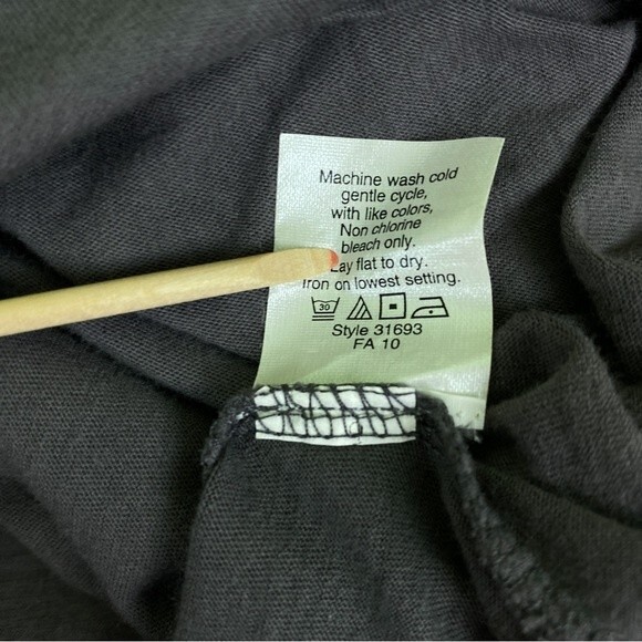 J. Crew Quarter Sleeve Accented Gray Top - Picture 6 of 9